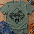 Sage & Stallion Geometric Diamond Mountain Graphic T-Shirt